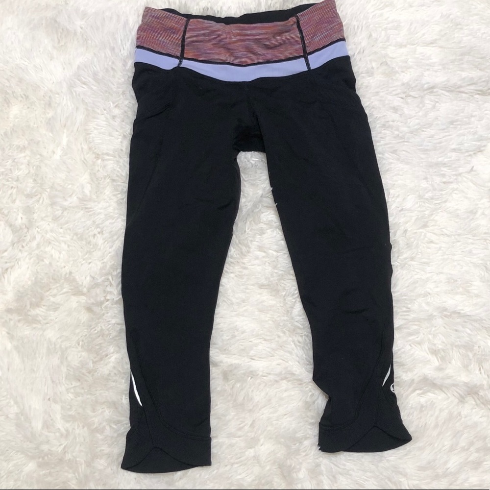 Lululemon Space Dyed Crop Leggings EUC Sz 4
